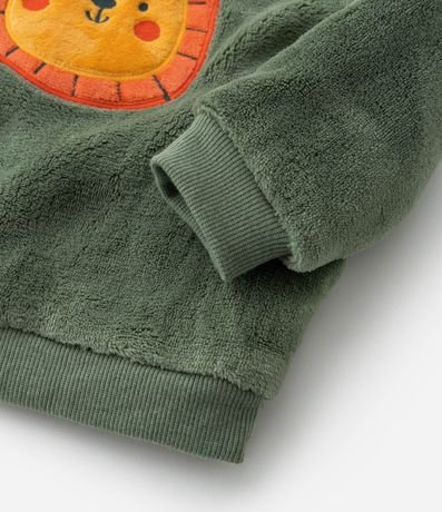 Conjunto Infantil en Fleece con Bordado de León - Talle 0 a 18 meses 12