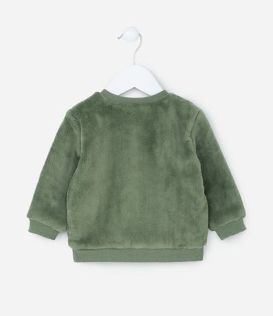 Conjunto Infantil en Fleece con Bordado de León - Talle 0 a 18 meses 3