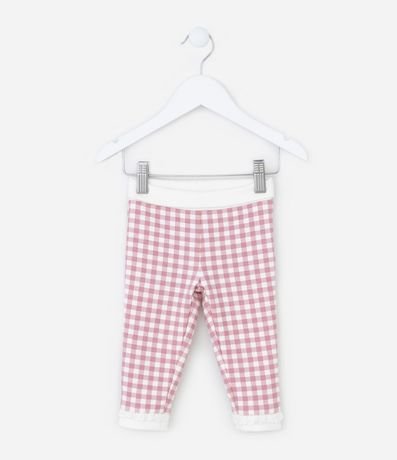 Pantalón Legging Infantil con Cintura Plegable - Talle 0 a 18 meses