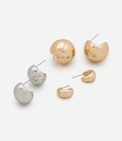 Kit 03 Caravanas Argollas en Metal con Modelo Bold 2