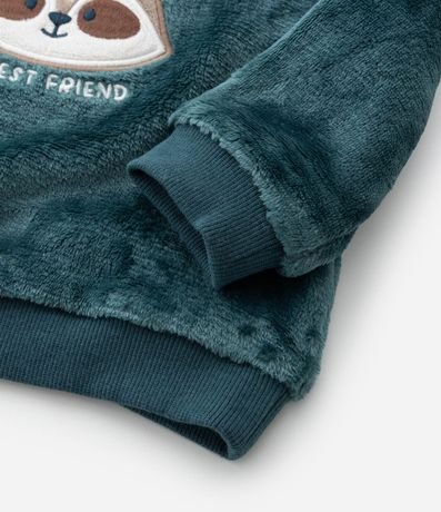 Saco Infantil en Fleece con Bordado Guaxinim - Talle 0 a 18 meses 6