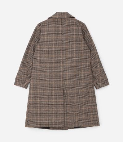 Saco Alargado en Polivelour de Cuadros Curve & Plus Size 6