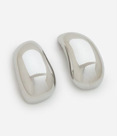 Caravana Botón Bold en Metal con Shape Orgânico y Baño de Níquel 2