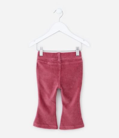Pantalón Flare Infantil en Terciopelo con Bolsillos - Talle 0 a 18 meses 2