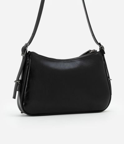 Bolso Baguette Pequeño con Detalles en Cremalleras y Tiradores 4