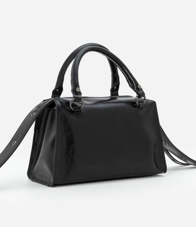 Cartera Satchel Mediana Desestructurada con Zíperes y Pullers 4