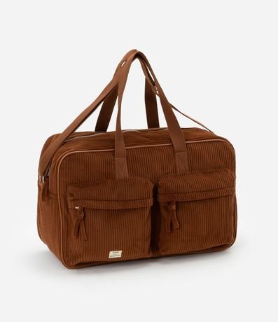 Cartera Grande de Terciopelo Cotelê con Correa Larga Gorgoran 2