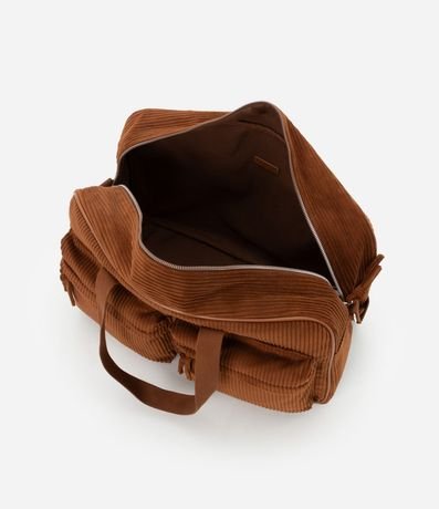 Cartera Grande de Terciopelo Cotelê con Correa Larga Gorgoran 5