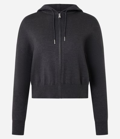 Campera corta en Punto con Capucha 5