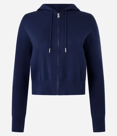 Campera corta en Punto con Capucha 4