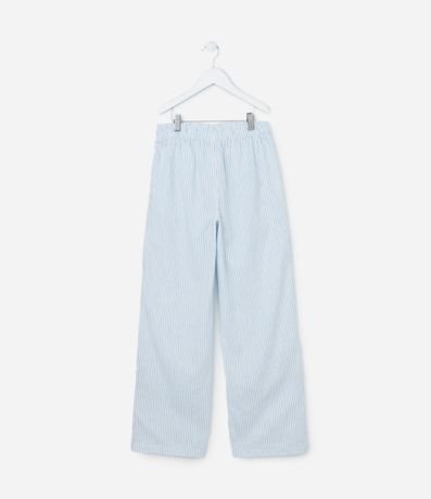 Pantalón Recto Infantil en Tricolina con Rayas - Talle 5 a 14 años 2