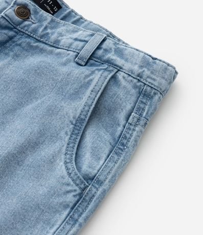 Pantalón Baggy Infantil en Jeans con Bolsillos Cargo - Talle 5 a 14 años 4