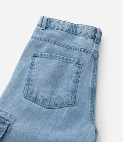 Pantalón Baggy Infantil en Jeans con Bolsillos Cargo - Talle 5 a 14 años 5