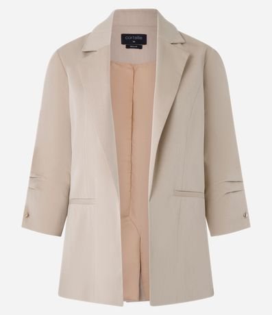 Blazer Regular Sastrería con Pliegues