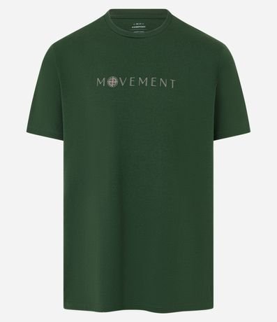 Remera Comfort con Estampa Lettering Movement
