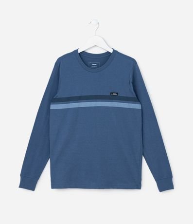 Remera Infantil con Estampa de Rayas - Talle 5 a 14 años