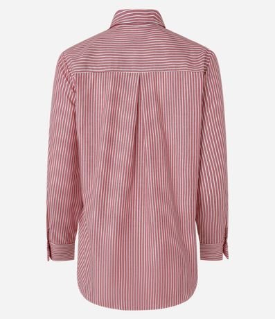 Camisa en Tricolina con Estampa Rayada 7