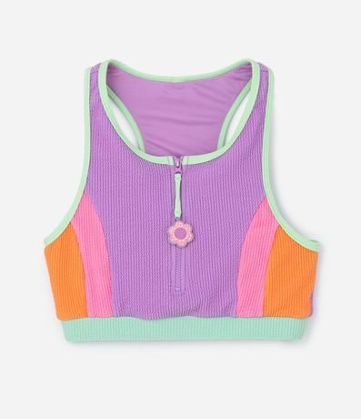 Bikini Infantil Texturizado con Protección UV - Talle 5 a 14 años 3