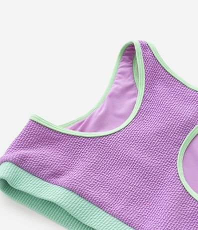 Bikini Infantil Texturizado con Protección UV - Talle 5 a 14 años 6