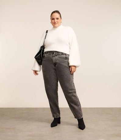 Suéter en Punto con Pelitos y Cuello Alto Curve & Plus Size 2