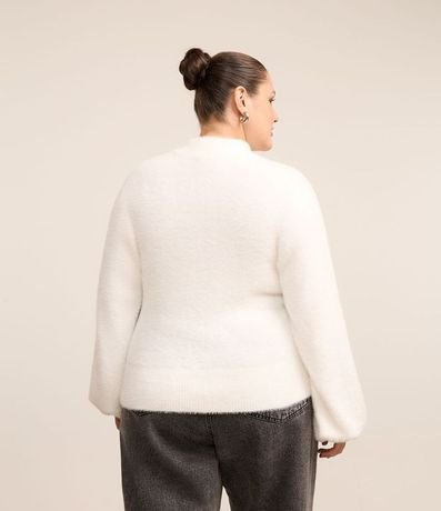 Suéter en Punto con Pelitos y Cuello Alto Curve & Plus Size 3