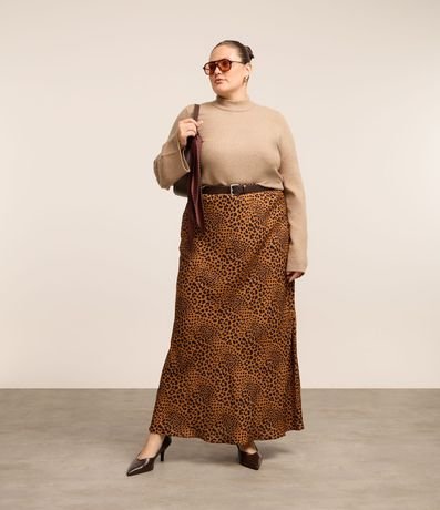 Blusa en Punto Leve con Cuello y Manga Flare Curve & Plus Size 2