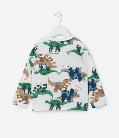 Remera Infantil con Estampa de Dinos - Talle 1 a 5/6 años 2