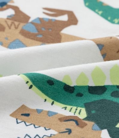 Remera Infantil con Estampa de Dinos - Talle 1 a 5/6 años 3