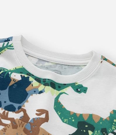 Remera Infantil con Estampa de Dinos - Talle 1 a 5/6 años 4