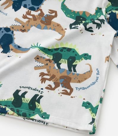 Remera Infantil con Estampa de Dinos - Talle 1 a 5/6 años 5