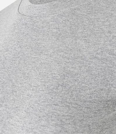 Blusa en Rib Melange Slim Fit 6