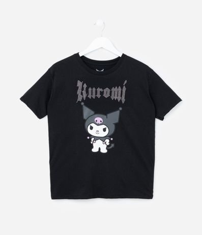 Remera Infantil con Estampa Kuromi - Talle 5 a 14 años