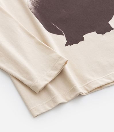 Remera Infantil con Estampa de Capibara Realista - Talle 5 a 14 años 4