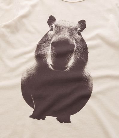 Remera Infantil con Estampa de Capibara Realista - Talle 5 a 14 años 6
