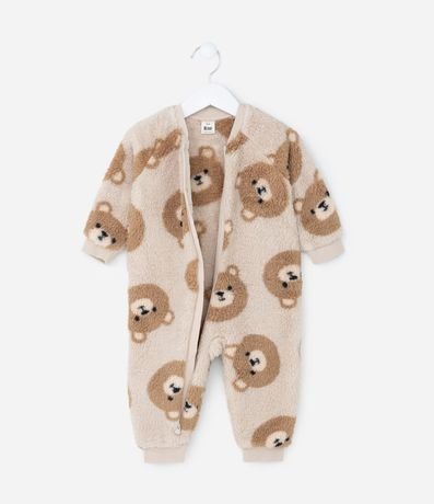 Mono Infantil en Fleece con Estampa de Ositos - Talle RN a 18 Meses 2