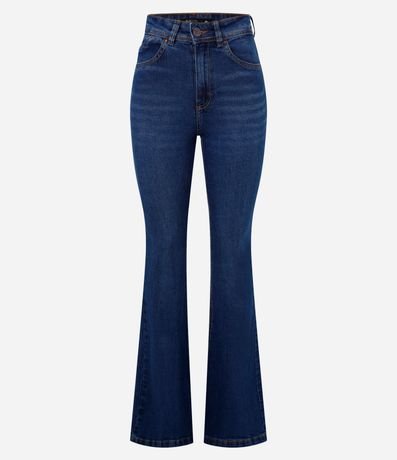 Pantalón Flare en Jeans y Bolsillos con Solapa 5