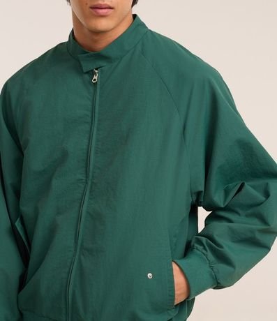 Campera Bomber con Solapa y Estampa Bordada Lettering 4