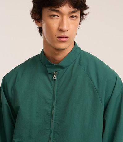 Campera Bomber con Solapa y Estampa Bordada Lettering 5