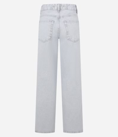 Pantalón Recto en Jeans con Trabillas en la Cintura 6