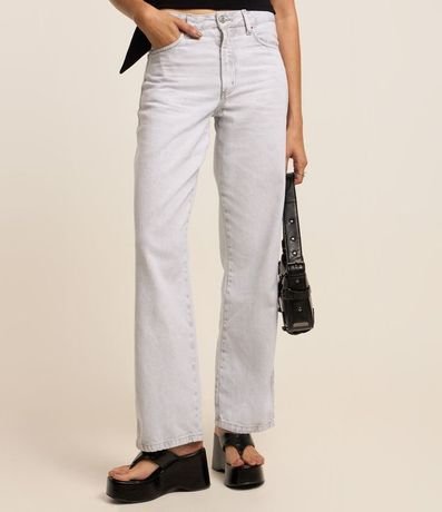 Pantalón Recto en Jeans con Trabillas en la Cintura 3