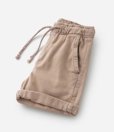 Bermuda Infantil en Sarga con Bajo Plegado - Talle 1 a 4 años 3