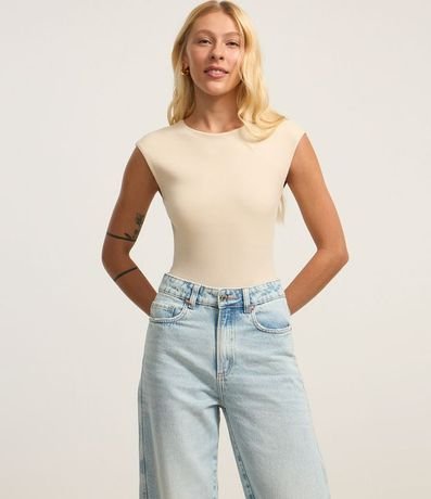 Pantalón Baggy en Jeans con Lateral Deslocada 2