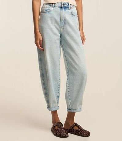 Pantalón Baggy en Jeans con Lateral Deslocada 3