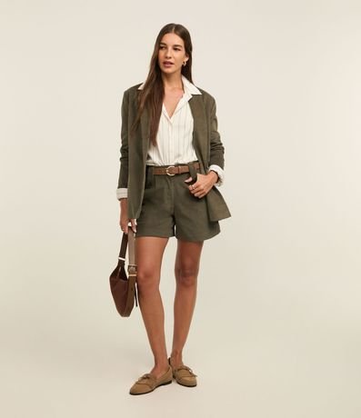 Camisa de Rayas Cupro con Puño Ancho 3