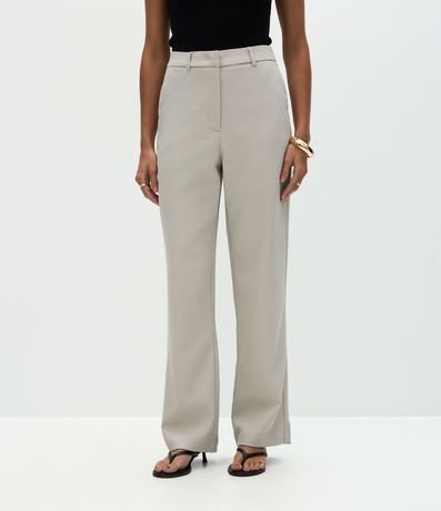 Pantalón Recto Sastre con Pliegues Delanteros 3