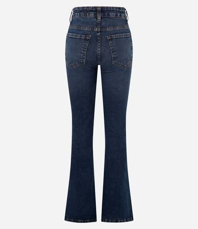 Pantalón Bootcut en Jeans con Cintura Alta y Fenda en la Parte baja 6