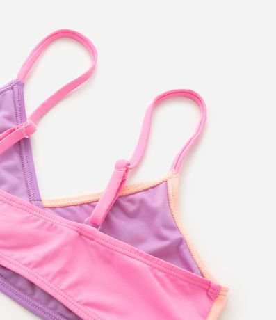 Bikini Infantil con Protección UV y Recorte Traspasado - Talle 7 a 16 años 3