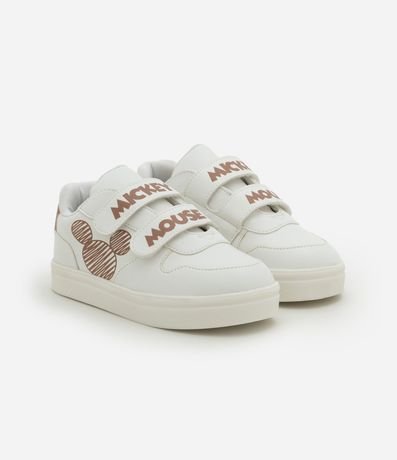 Championes Infantiles en PU con Estampa Mickey y Velcro - Talle 20 al 27