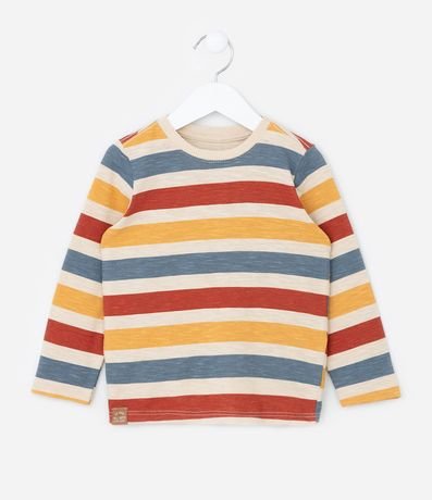 Remera Infantil con Estampa de Rayas - Talle 1 a 6 años
