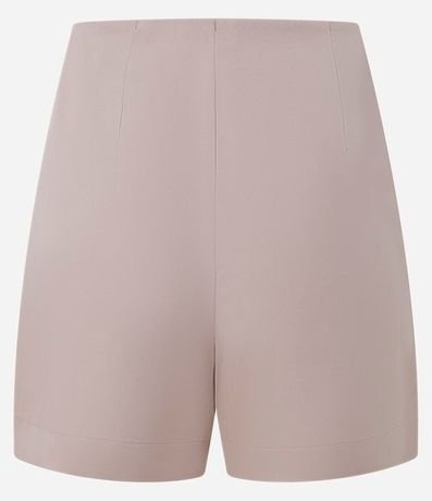 Short en Crepé con Cremallera de Metal y Bolsillos Aplicados 2